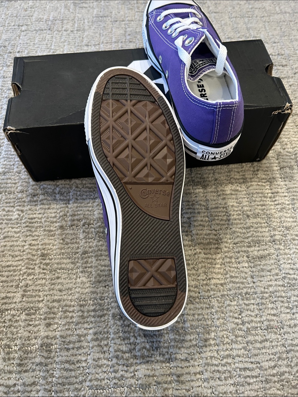 Converse Chuck Taylor All Star Low-Top Sneaker - Electric Purple 8 - Picture 7 of 7